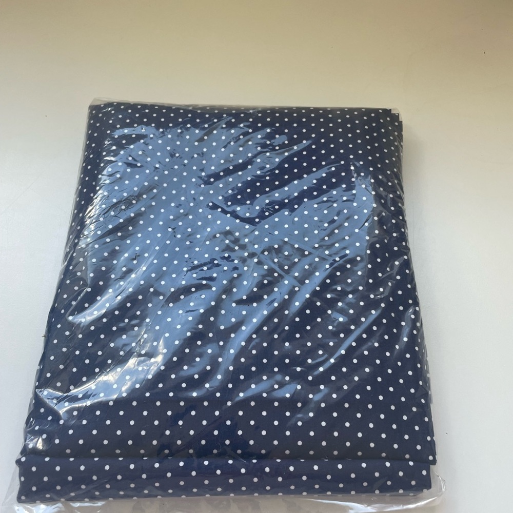 Serena and Lily navy pin dot fabric 2.2 yards - Picture 2 of 2